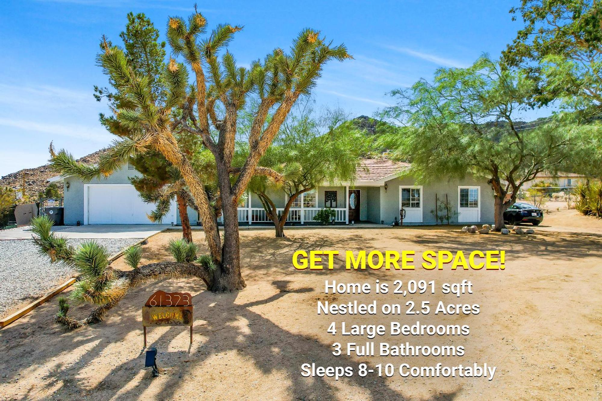 Epic Views, Huge House, Acres Of J-Trees To Explore, Hot Tub, Pool, Ac, And Mini-Golf Joshua Tree Exterior foto